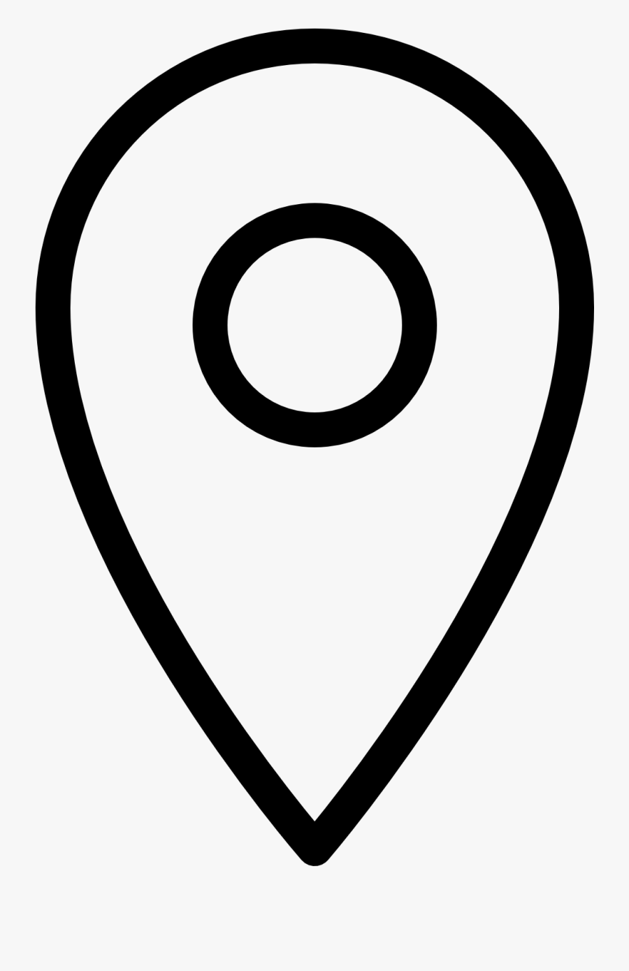 Location Icon Png White - White Location Pin Icon Png , Free