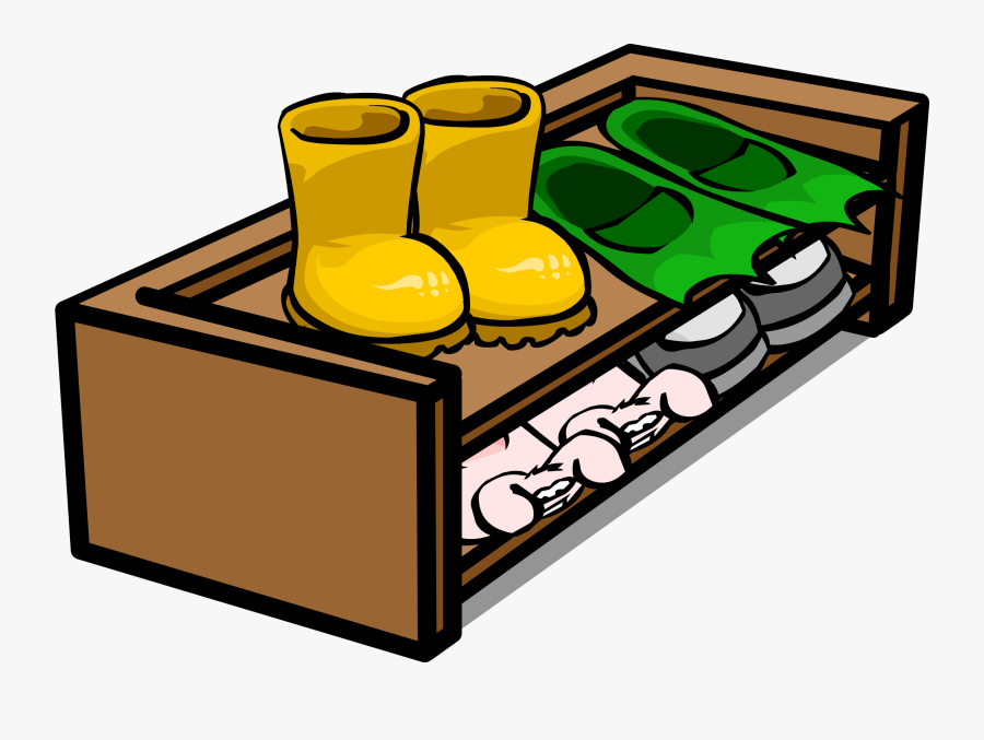 Shoe Rack Sprite - Clipart Of Shoe Cabinet, Transparent Clipart