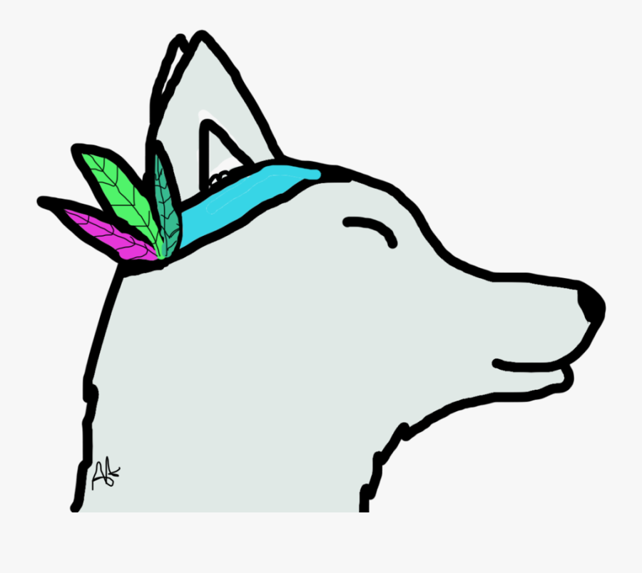 Indian Manga Wolf Head, Transparent Clipart