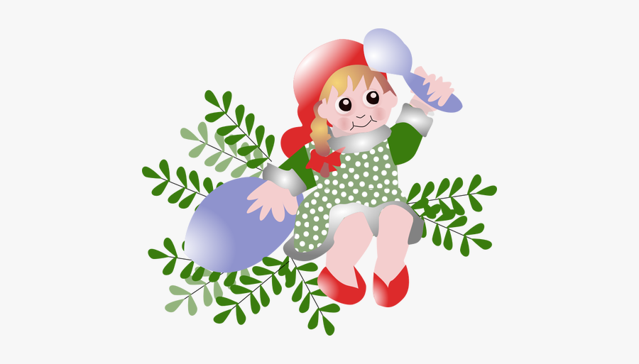 Vector Clip Art Of Danish Christmas Figure Kravelnisse - Christmas Day, Transparent Clipart