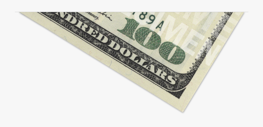 Clip Art 100 Dollar Bill Images - 100 Dollar Bill, Transparent Clipart