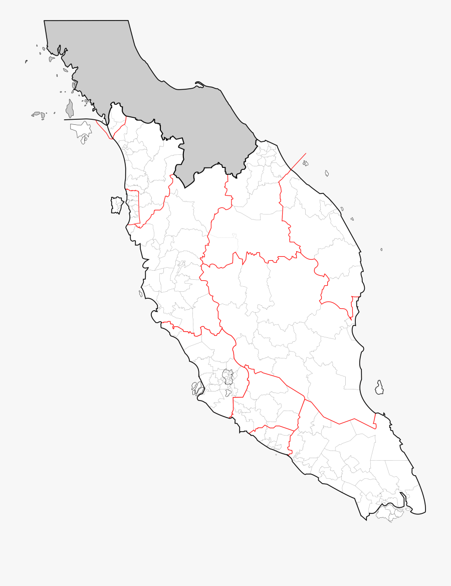 Peninsular Malaysia Map Big Blank West Malaysia Map Free Transparent Clipart Clipartkey