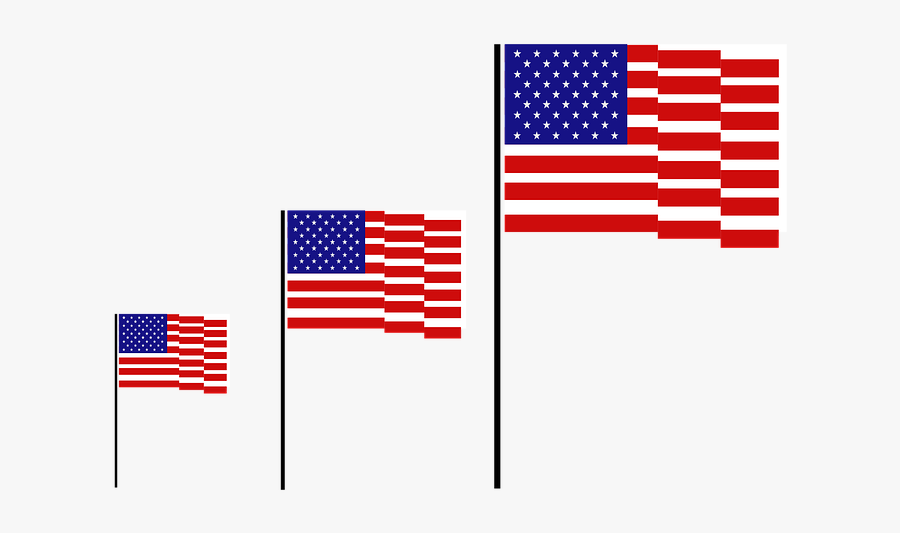 Flag, Usa, American, America, United, Clip, Background - Flag Of The United States, Transparent Clipart