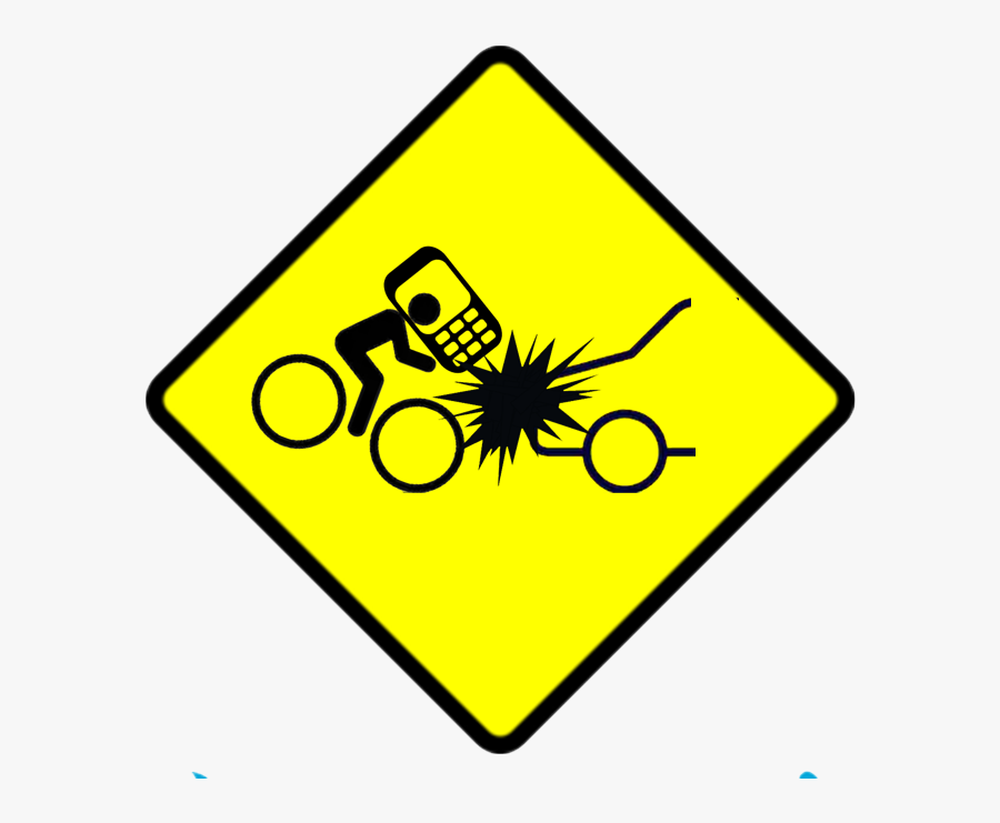 Yellow Caution Sign With Black Trim - Shoulder Drop Off Road Signage, Transparent Clipart