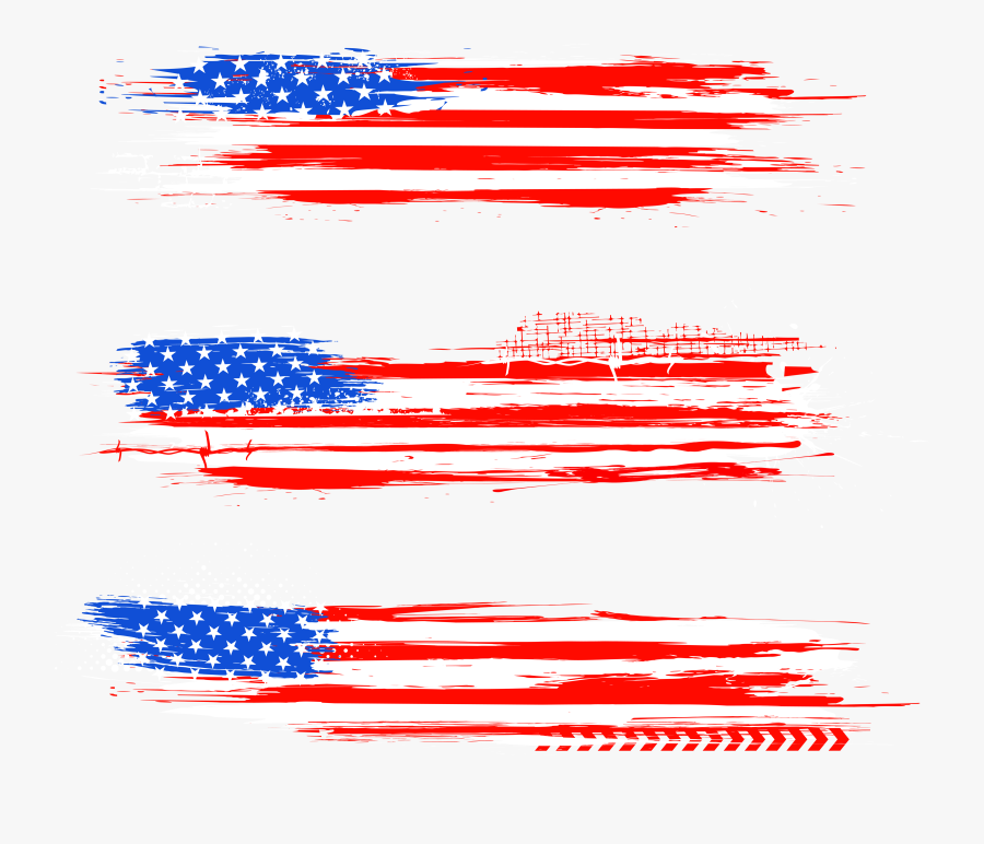 American Flag Watercolor Png, Transparent Clipart
