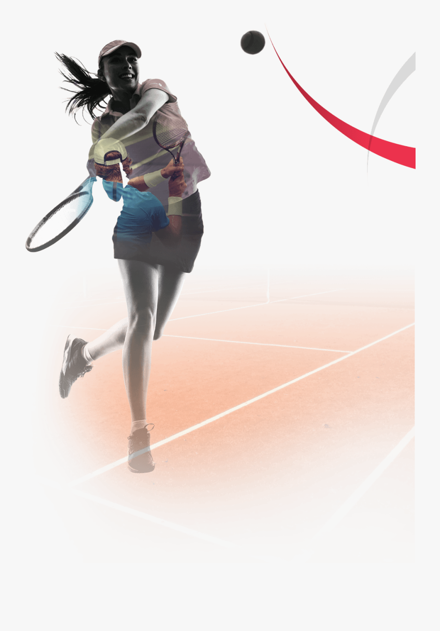 Silhouette Femme Tennis, Hd Png Download - Tennis, Transparent Clipart