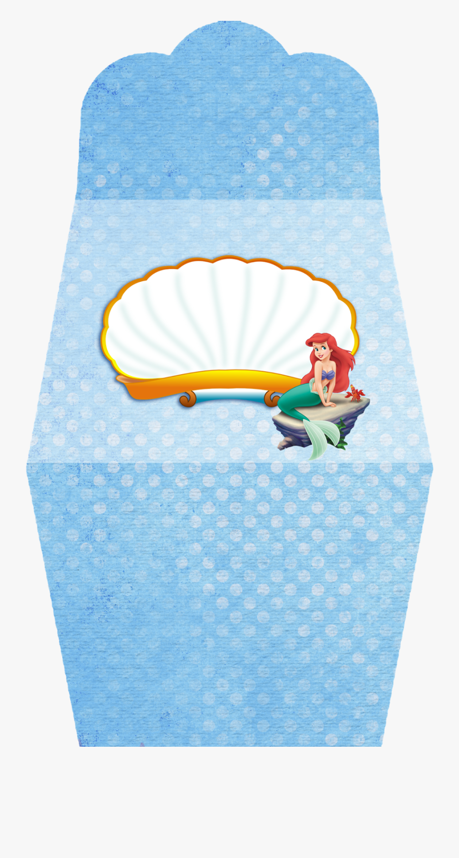 The Little Mermaid Birthday Free Printable Purse Invitations - Caixa ...