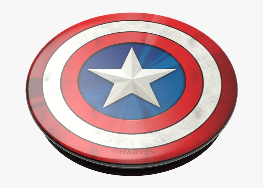 Captain America Popsocket, Transparent Clipart