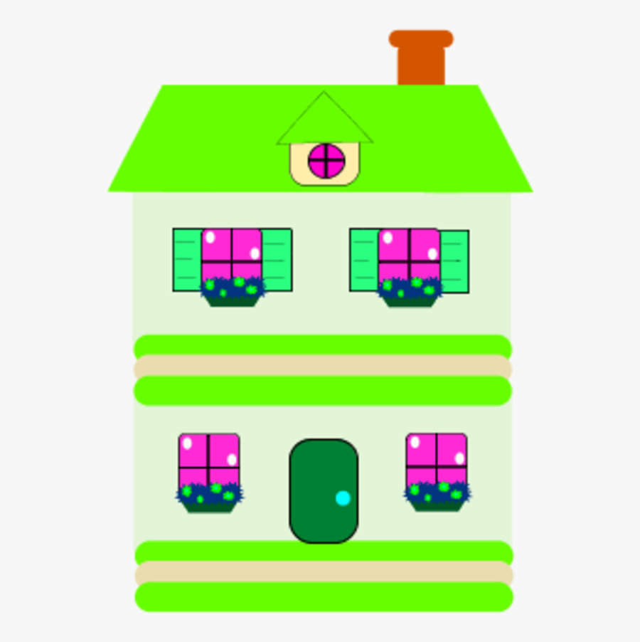 Simple House With Two Stories, Transparent Clipart