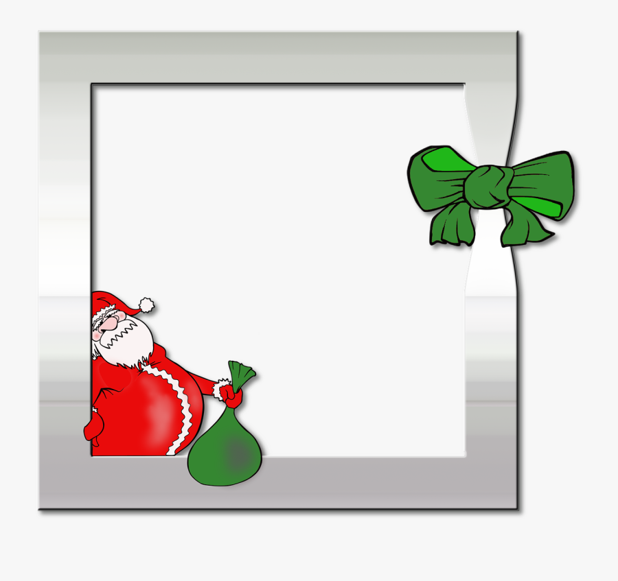 Photo Frame, Photo, Album, Santa Claus, Silver - Ramka Mikołaj, Transparent Clipart