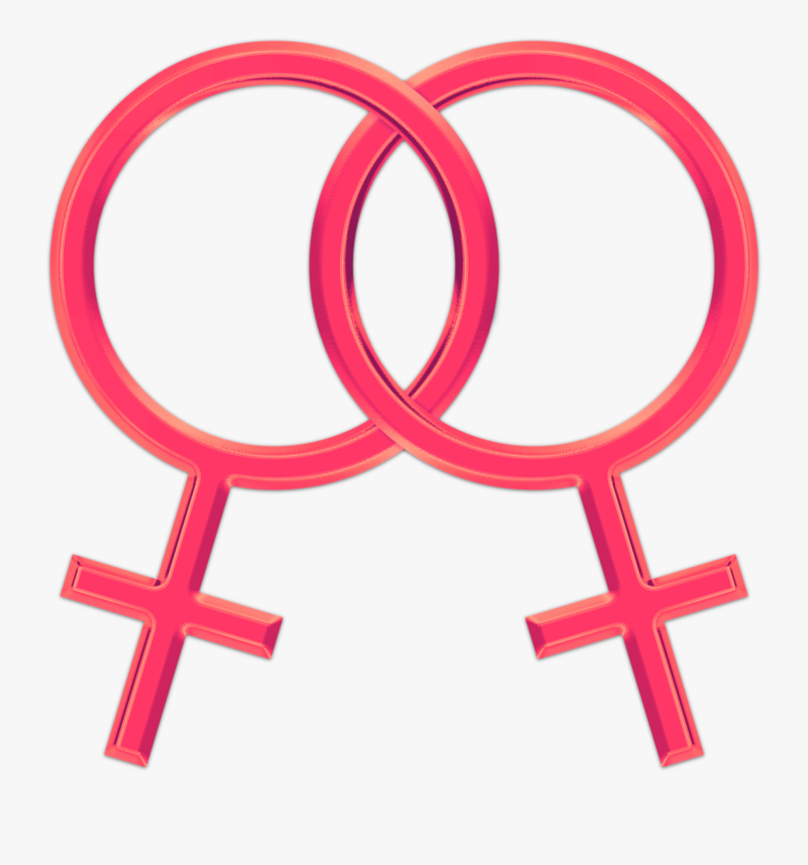 Gay Lesbian Symbol Free Picture - Lesbian Sign, Transparent Clipart