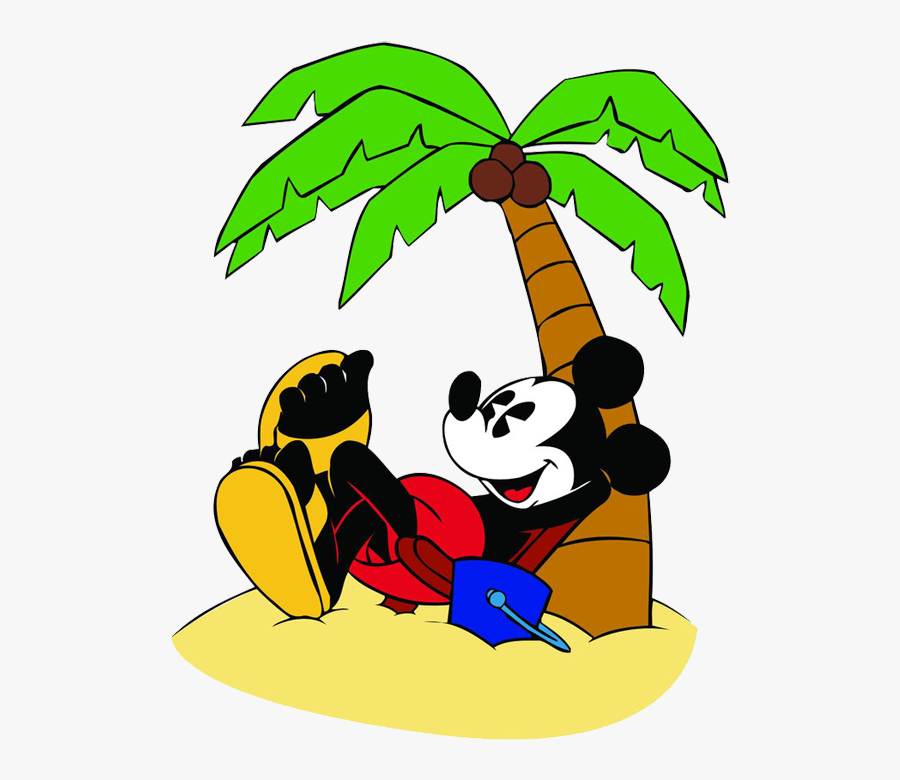 Mouse Water Classic - Mickey And Minnie Beach, Transparent Clipart