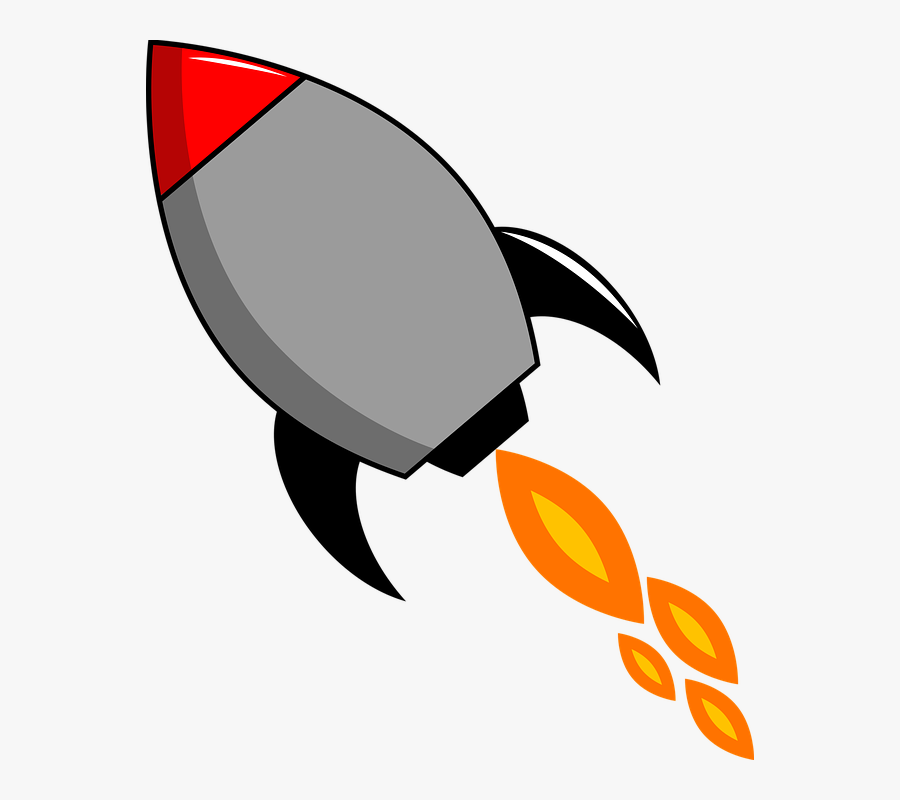 Transparent Rocket Fire Png - Cartoon Transparent Rocket Fire, Transparent Clipart