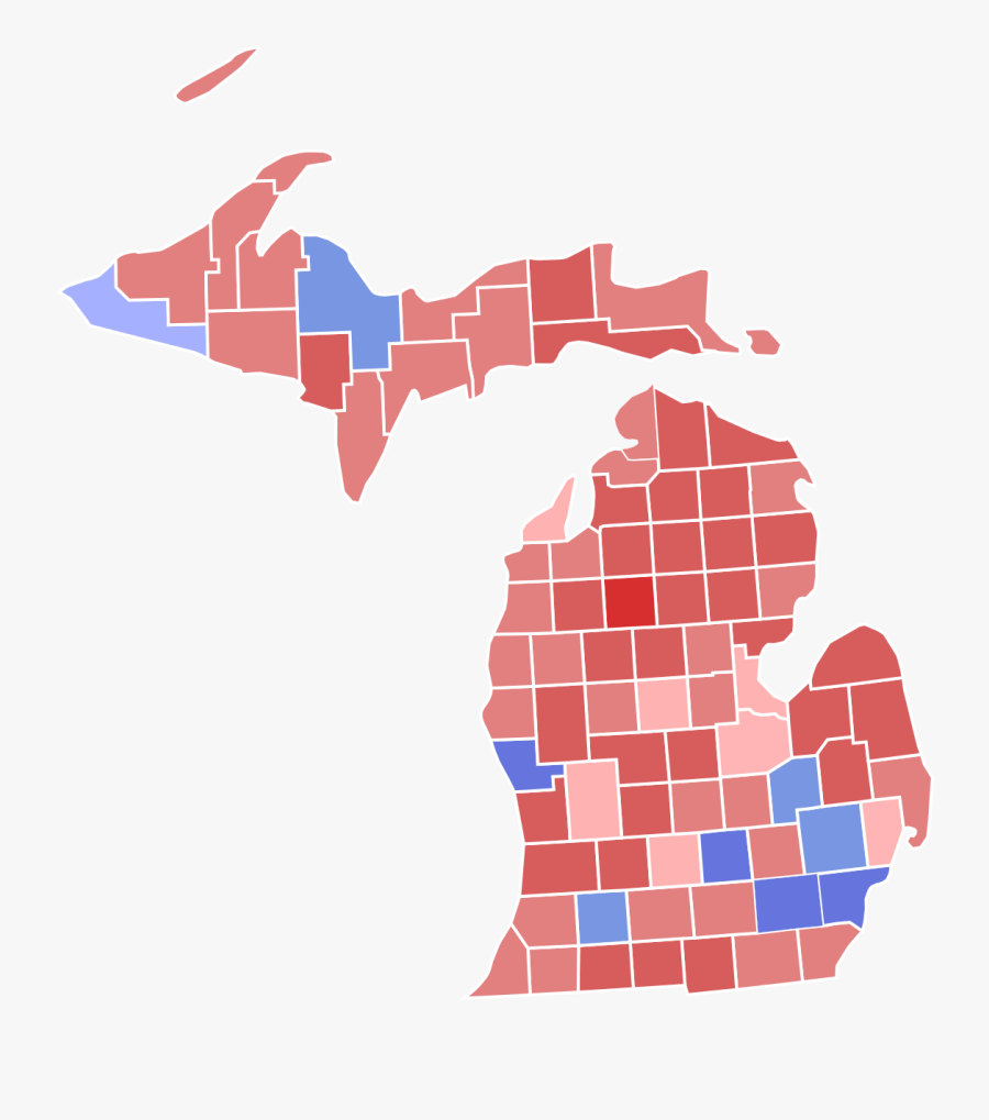 2018 Michigan Governor Results By County , Free Transparent Clipart ...