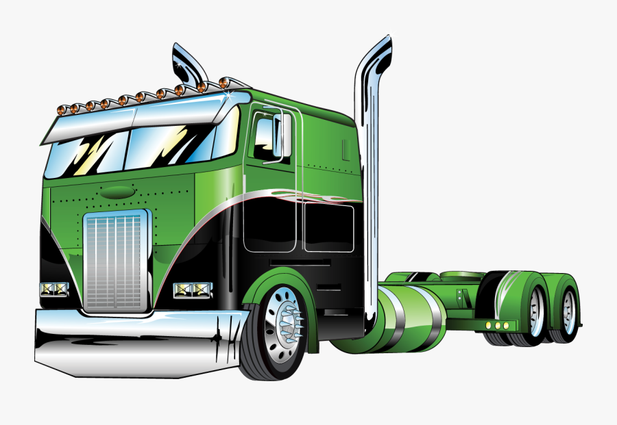 Cab Over Semi Clipart For Our Users - Custom Trucks Trucks , Free