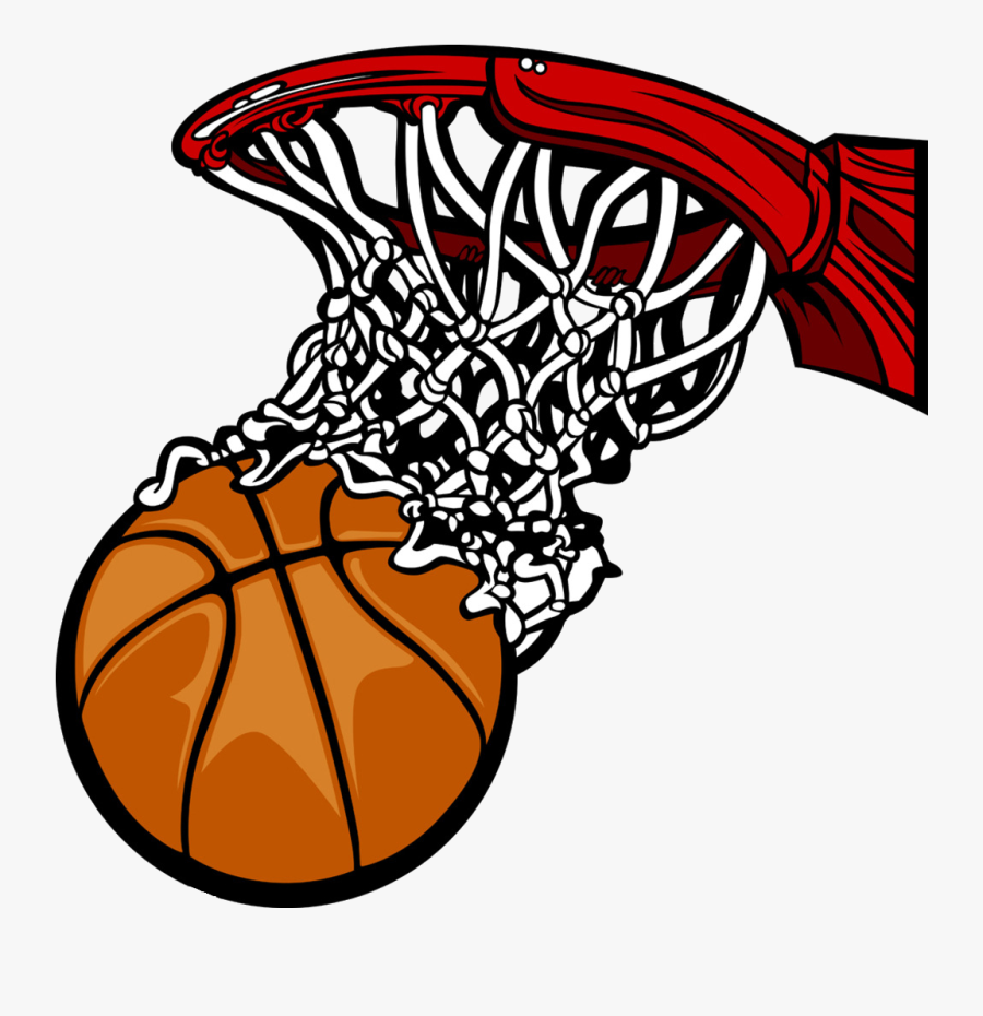 Basketball Hoop Clip Art Black And White, Transparent Clipart