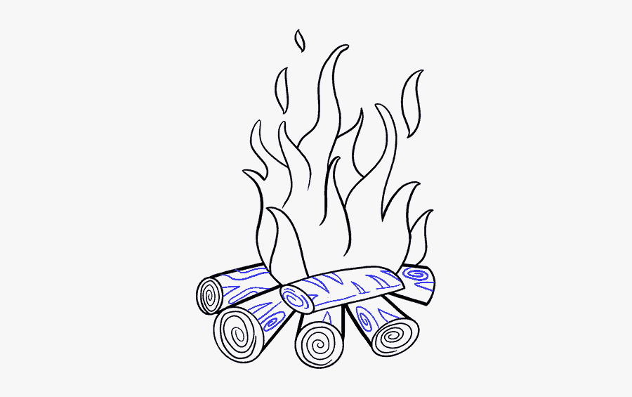Drawing Of A Fire, Transparent Clipart
