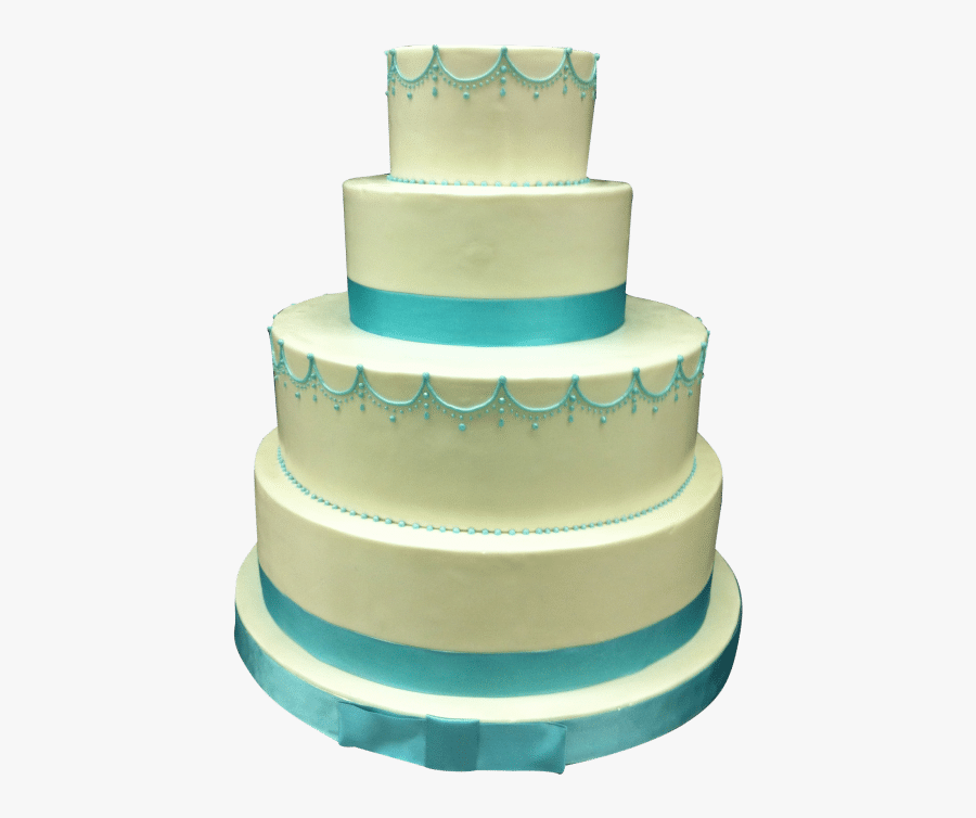 Blue Ribbon Wedding Cake - Cake Decorating, Transparent Clipart