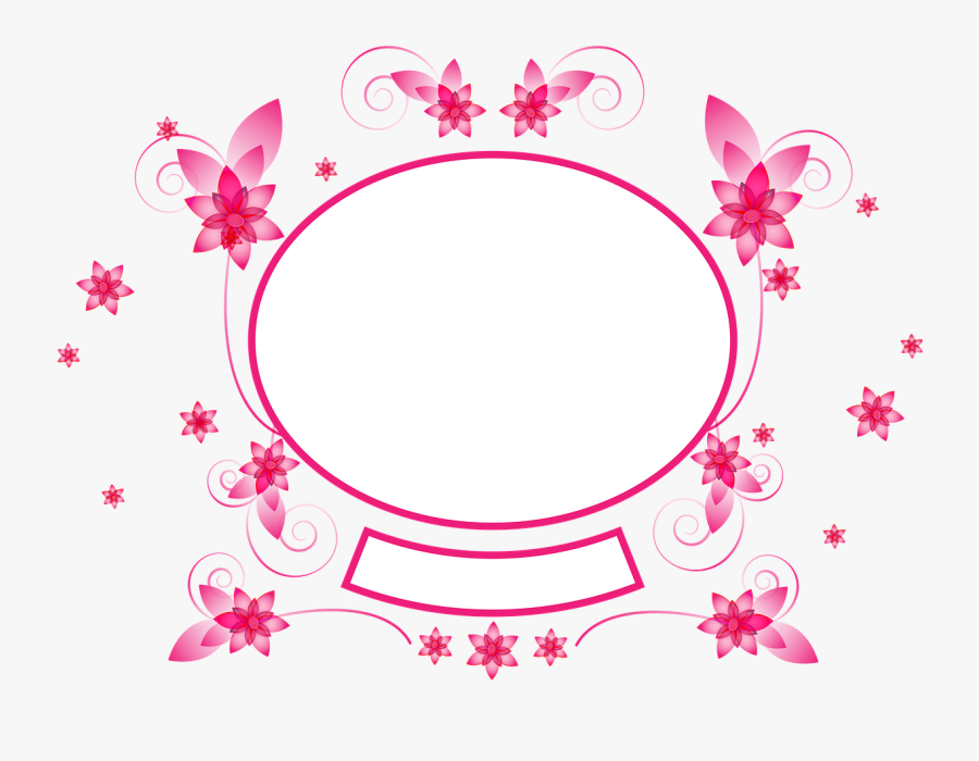 Pink Frame Transparent Background, Transparent Clipart