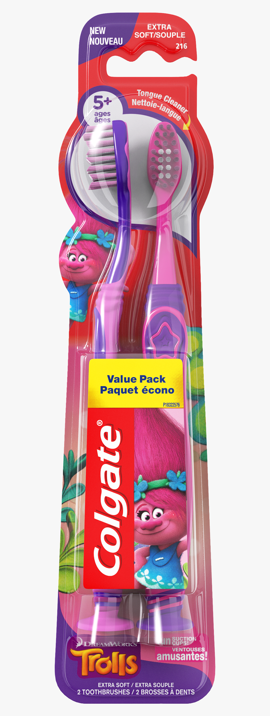 Trolls Toothbrush, Transparent Clipart