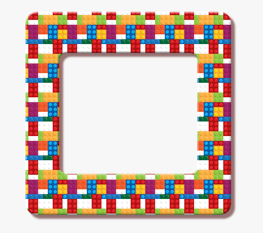 Lego Frame, Lego, Building Blocks, Toy, Children, Frame - Picture Frame, Transparent Clipart