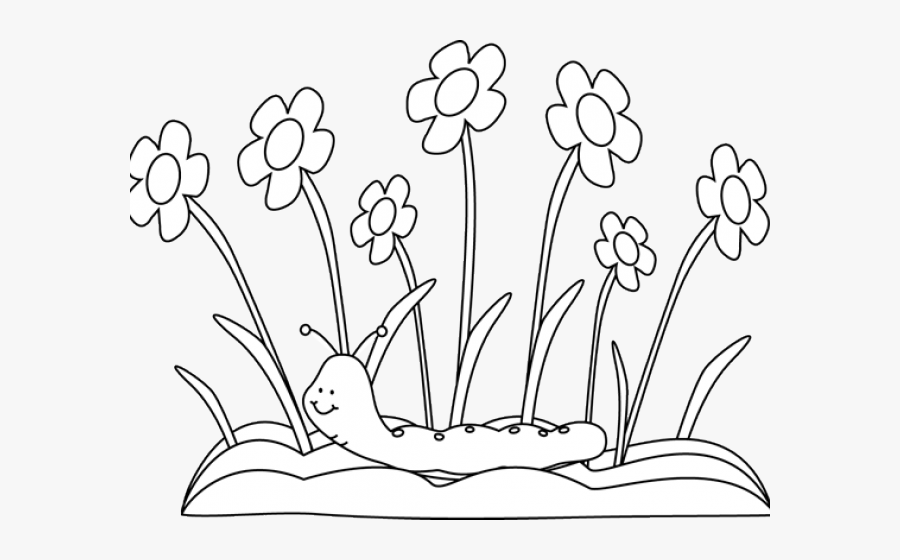 Spring Outline Cliparts - Easter Black And White, Transparent Clipart