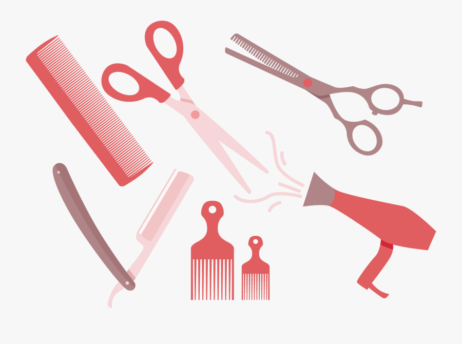 Comb Euclidean Vector Hairdresser - Vetores Cabeleireiro Png, Transparent Clipart