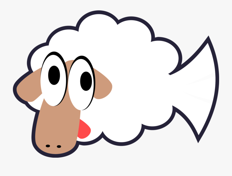 White Stupid &amp - Fish And Sheep Combined, Transparent Clipart
