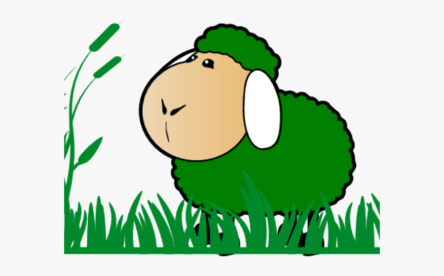 Grass Clipart Sheep - Red Sheep Clipart, Transparent Clipart