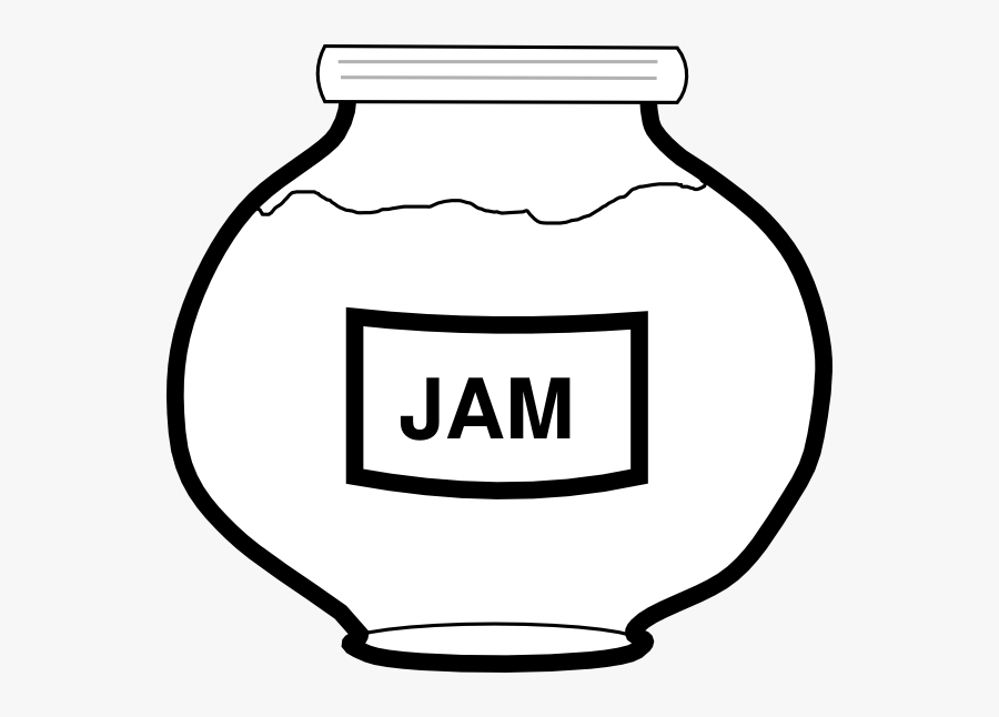 Black And White Jam Clip Art, Transparent Clipart