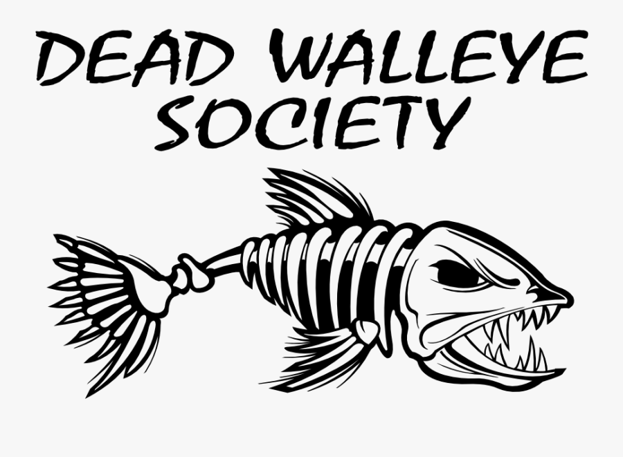 Jpg Black And White Stock Fishing Clip Art Dead Fish - Drawings Of Skeleton Fish, Transparent Clipart