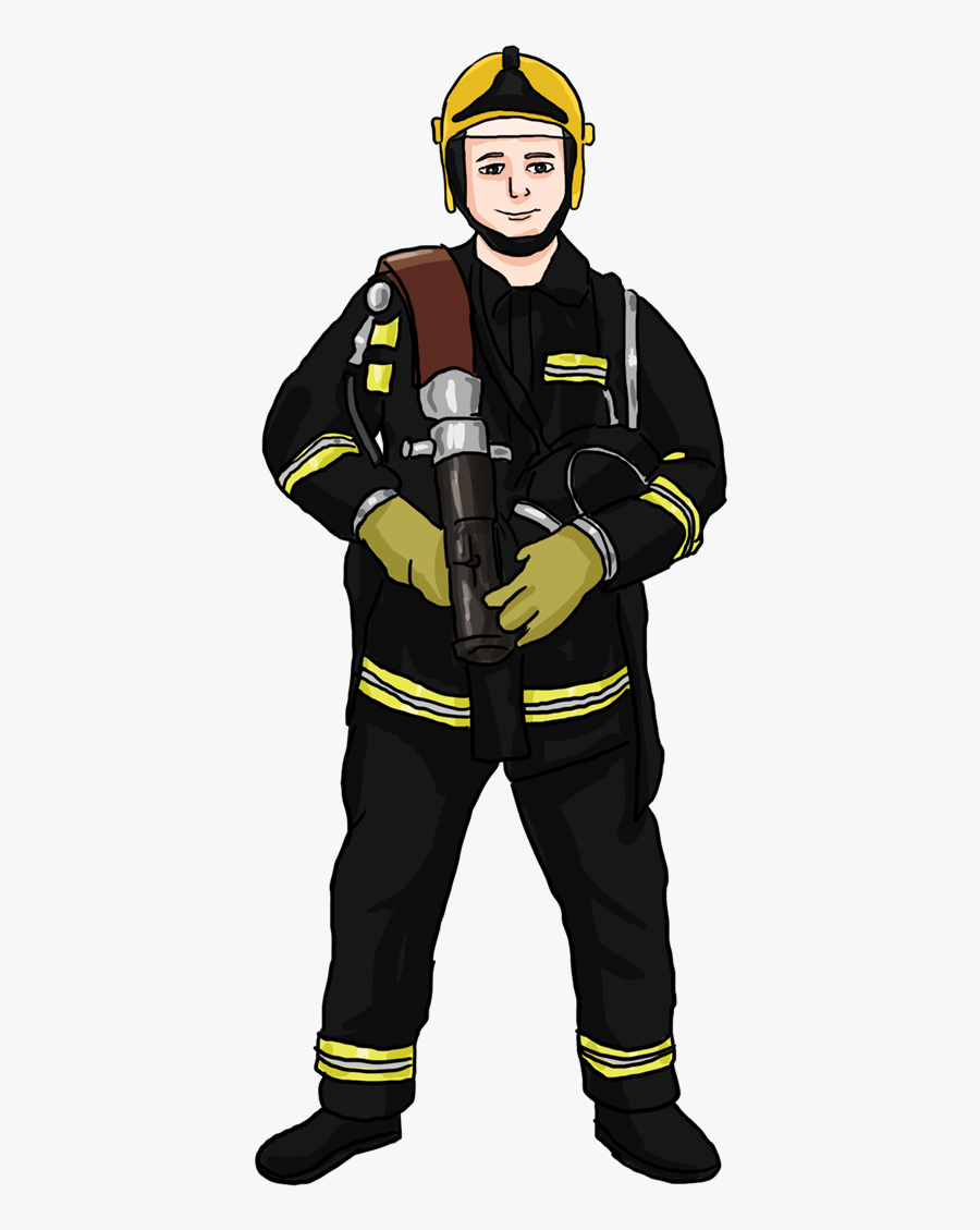 Fireman Cute Firefighter Clipart Free Clipart Image - Firefighter Clipart, Transparent Clipart