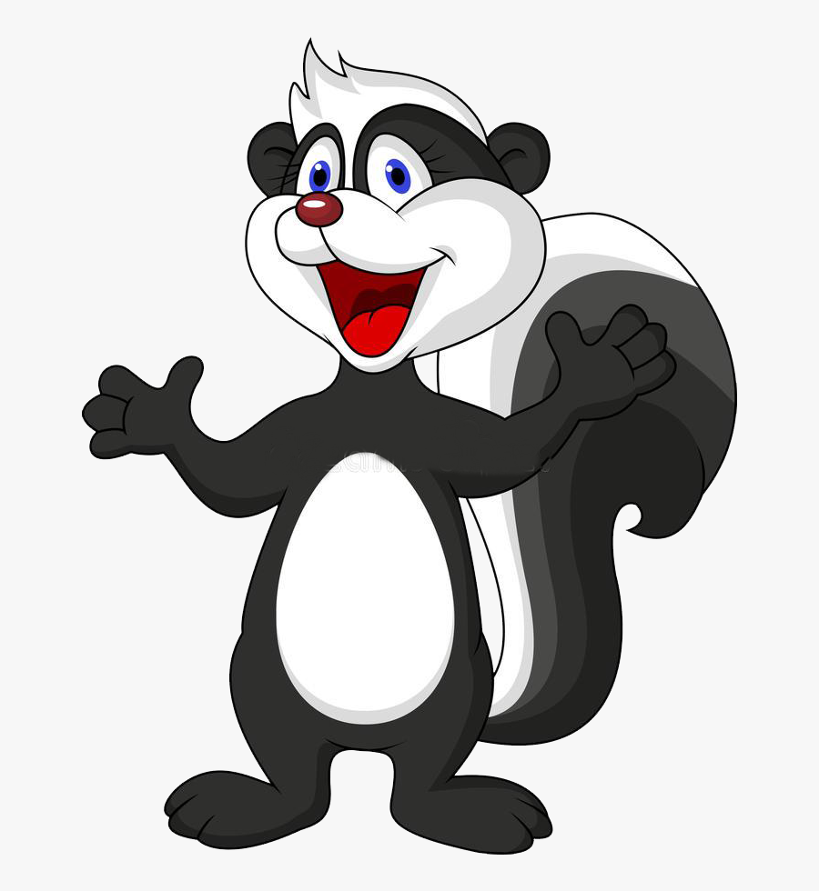 Skunk Png - Desenho Gamba, Transparent Clipart