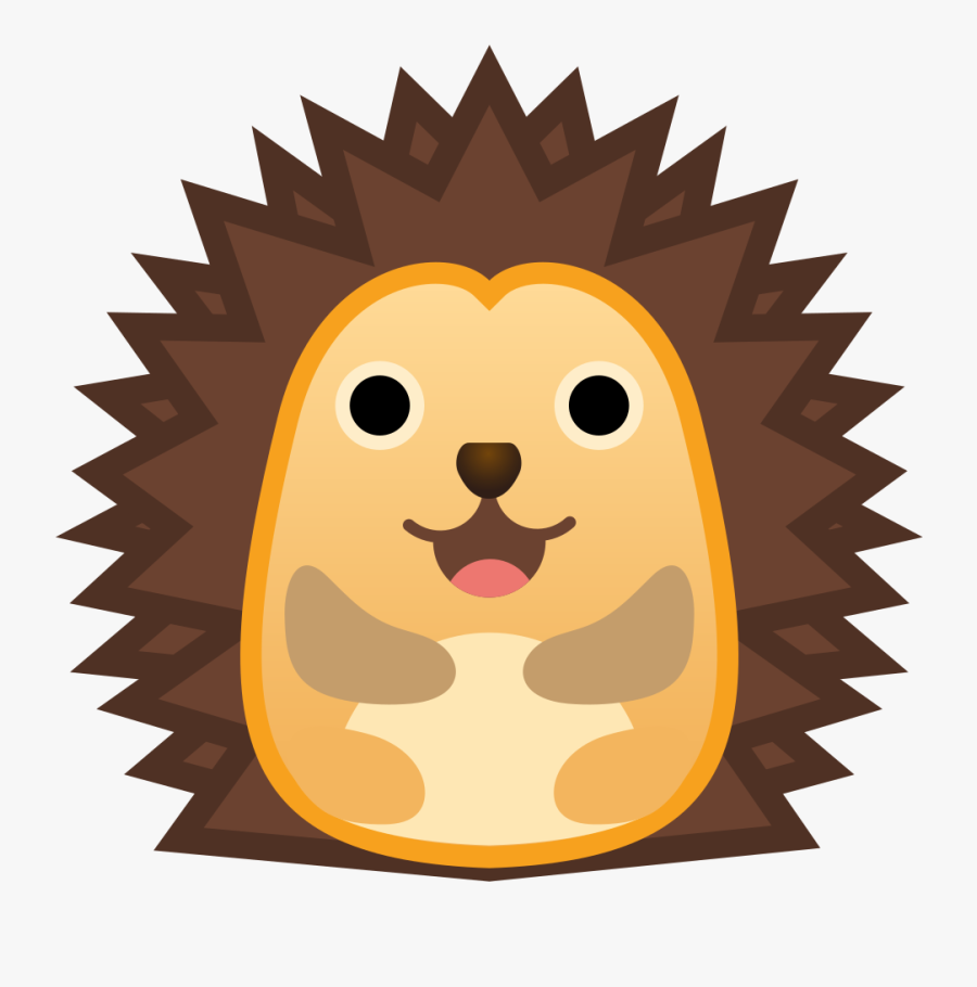 Transparent Free Hedgehog Clipart - Google Hedgehog Emoji , Free ...