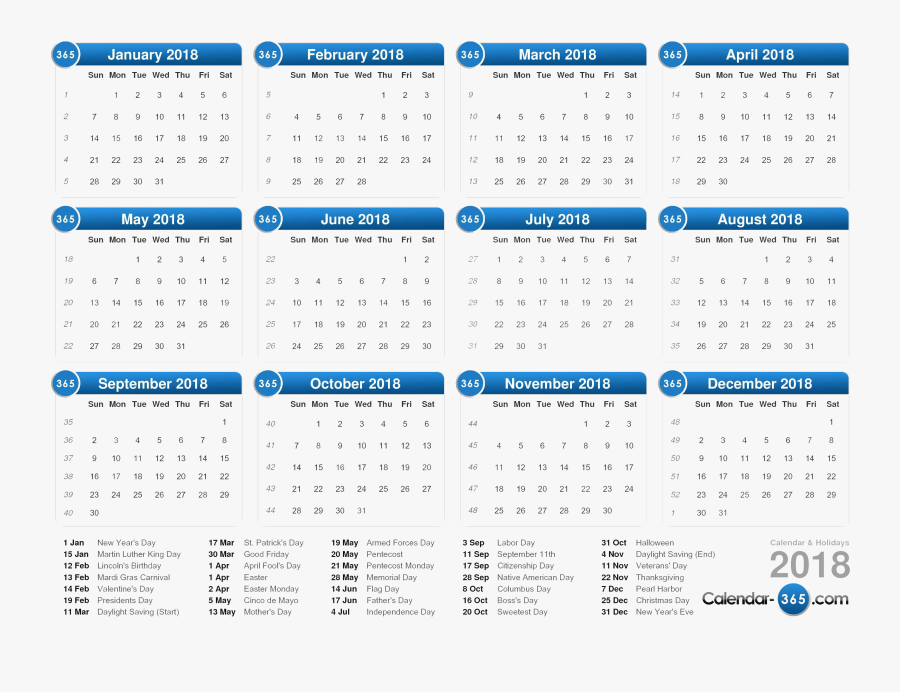 Calendario Por Semanas 2019, Transparent Clipart
