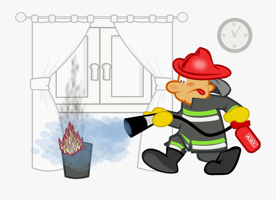 Fireman Clipart Extinguisher - Scalable Vector Graphics, Transparent Clipart