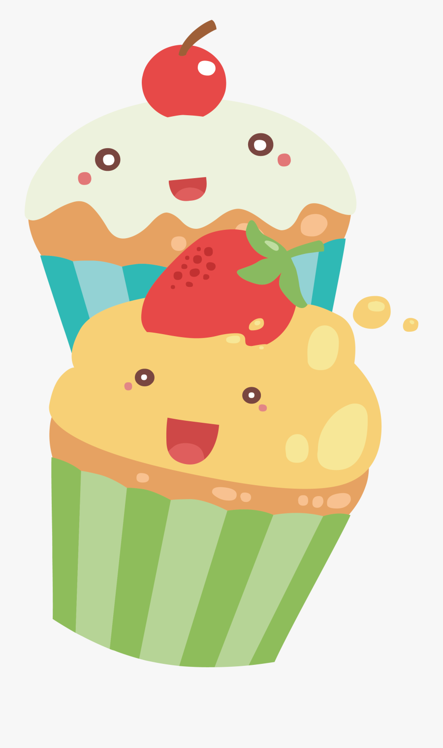 Cupcake Torta Muffin - Transparent Cute Cupcake Clipart, Transparent Clipart