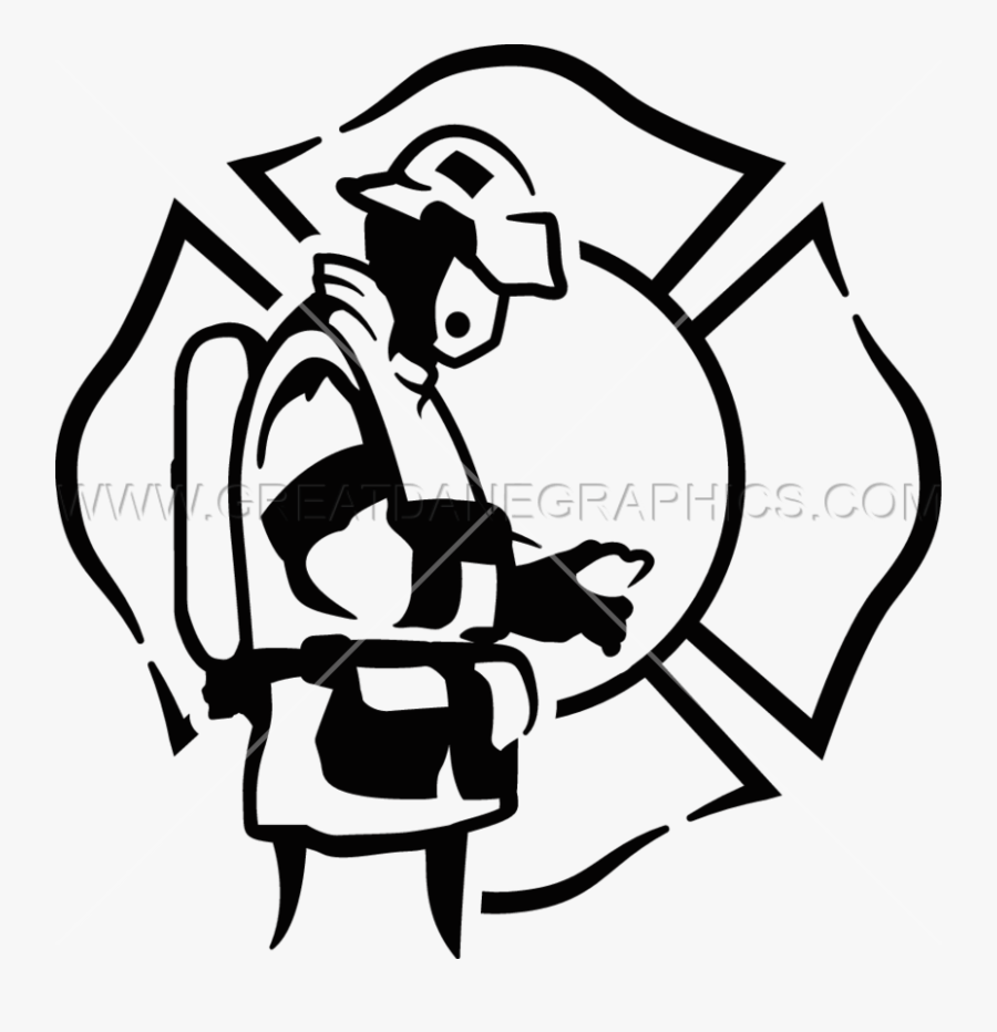 Firefighter Profile - Fire Department Road Race, Transparent Clipart