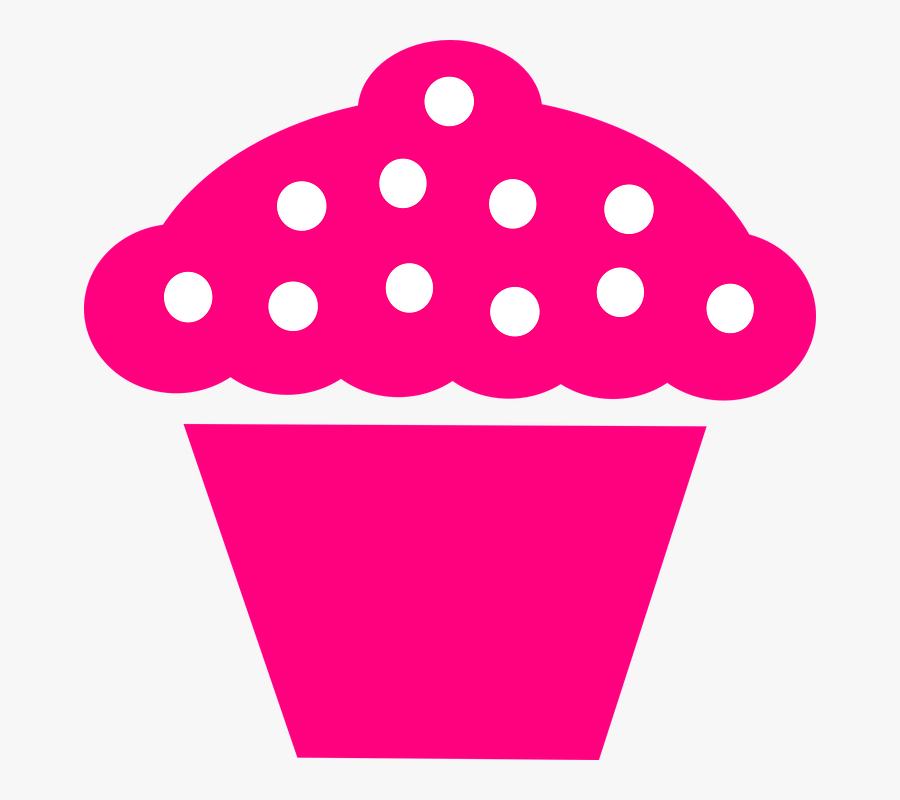 Cupcake Berries Free Vector - Pink Cupcake Clipart Png, Transparent Clipart