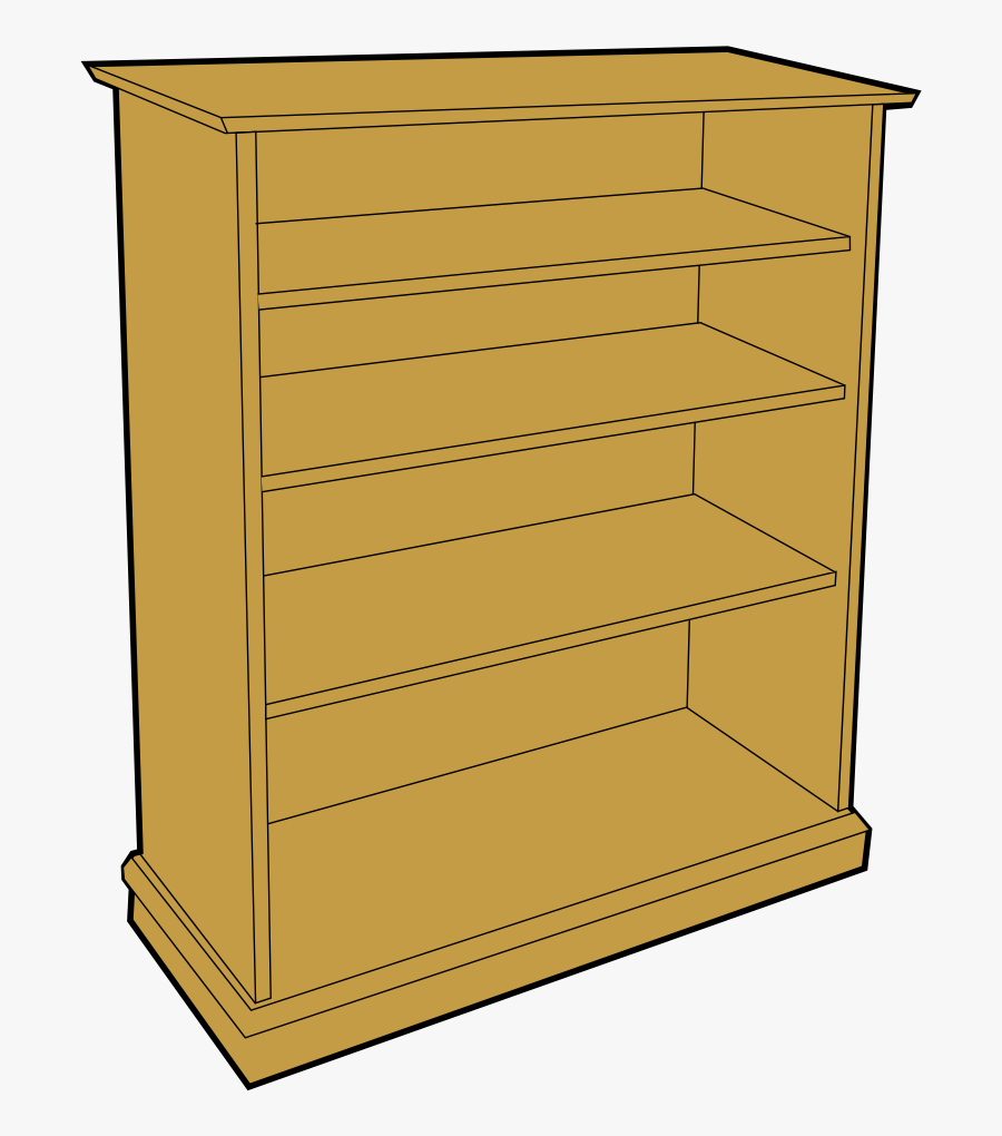 Wood Clipart Book Shelf, Transparent Clipart