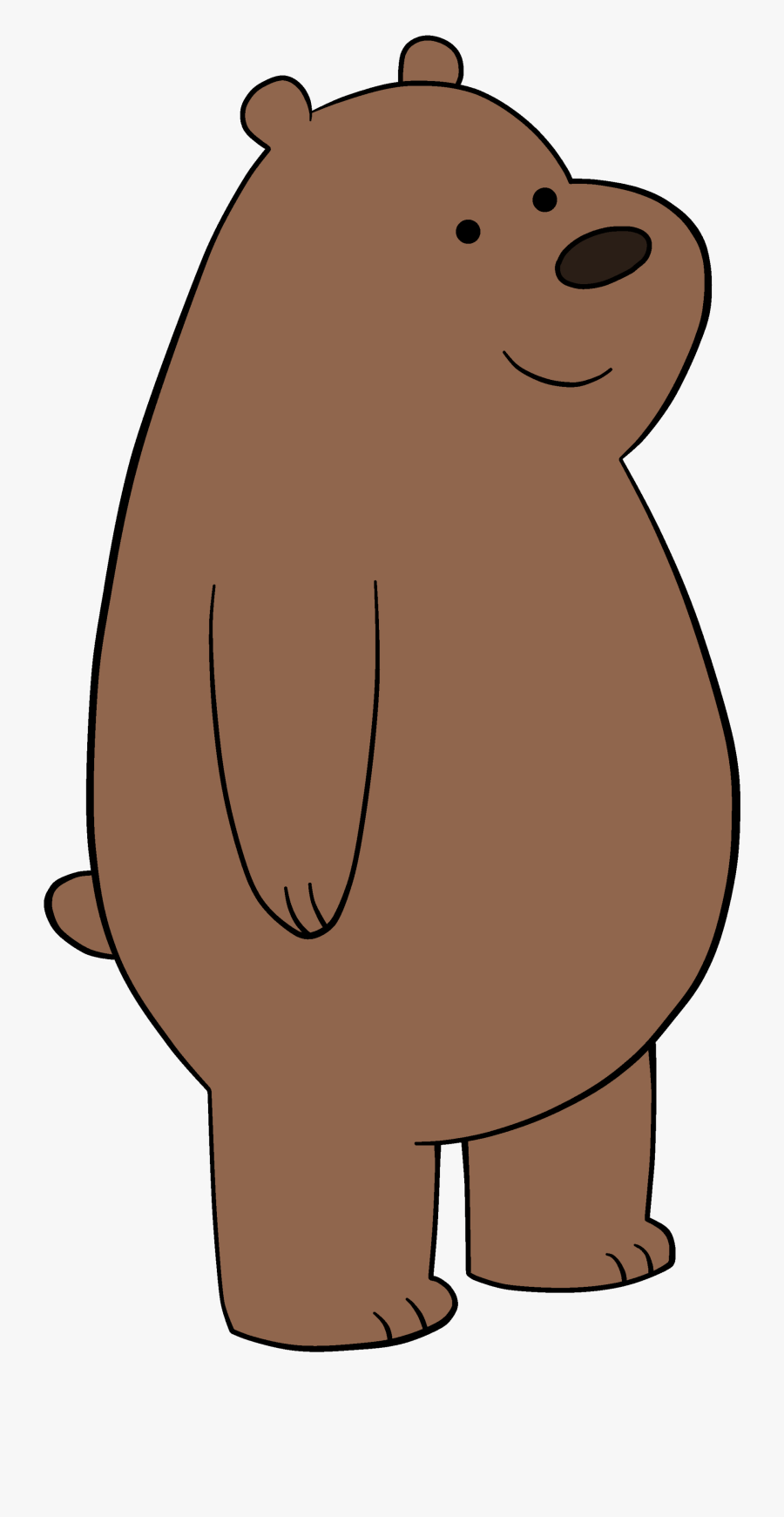 Groundhog Clipart Hibernating - Cute We Bare Bears Grizz, Transparent Clipart