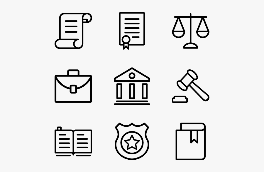 Clip Art Law Icons - Pixel Icons Png, Transparent Clipart