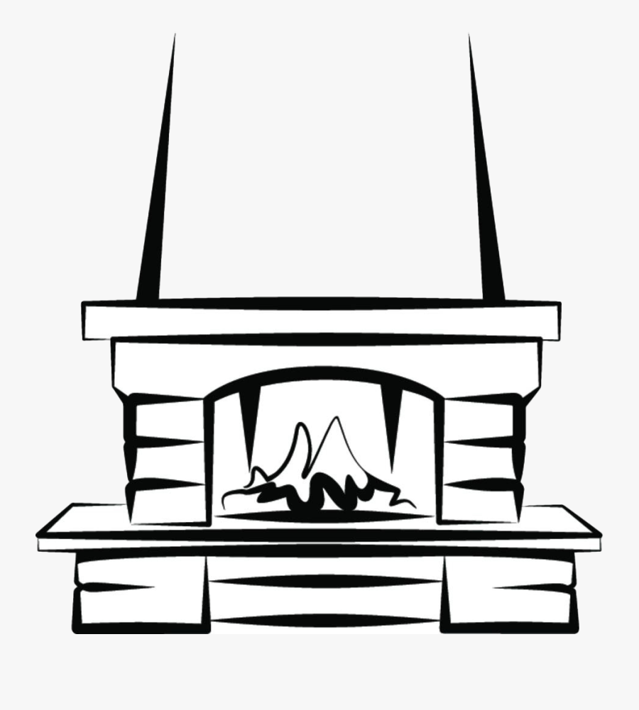Clip Art Fireplace Photography - Fireplace Vector, Transparent Clipart