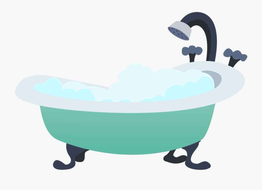 Transparent Bathtub Clipart - Cartoon Bath Tub Png, Transparent Clipart