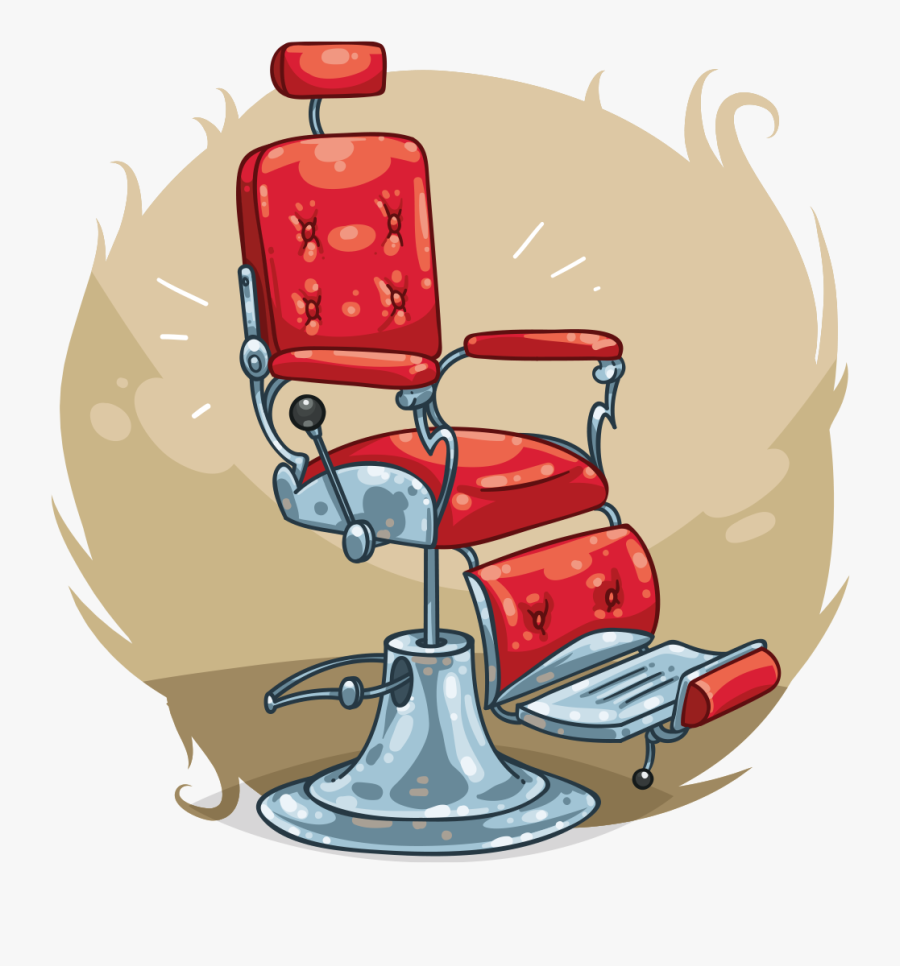 Barbers Chair - Cool Barber Chairs Cartoon, Transparent Clipart