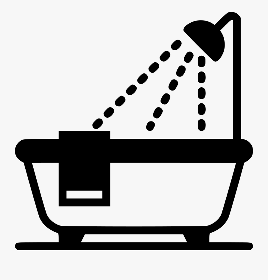 Bath Tub Svg Png Icon Free Download - Bathroom Icon Transparent Background, Transparent Clipart