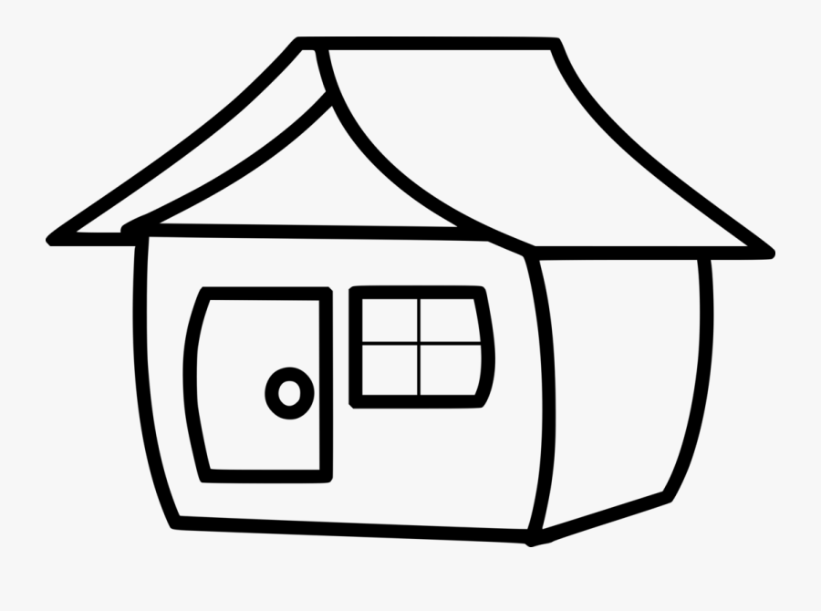 Transparent Building Cliparts - House Clipart Black And White, Transparent Clipart