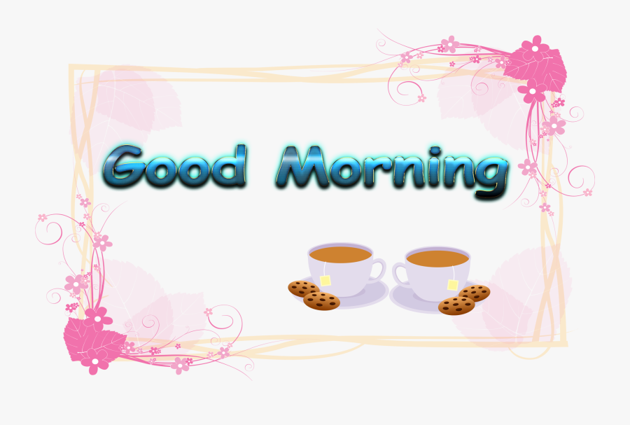 Good Morning Free Download Png - Elegant Pink Border Frame , Free ...