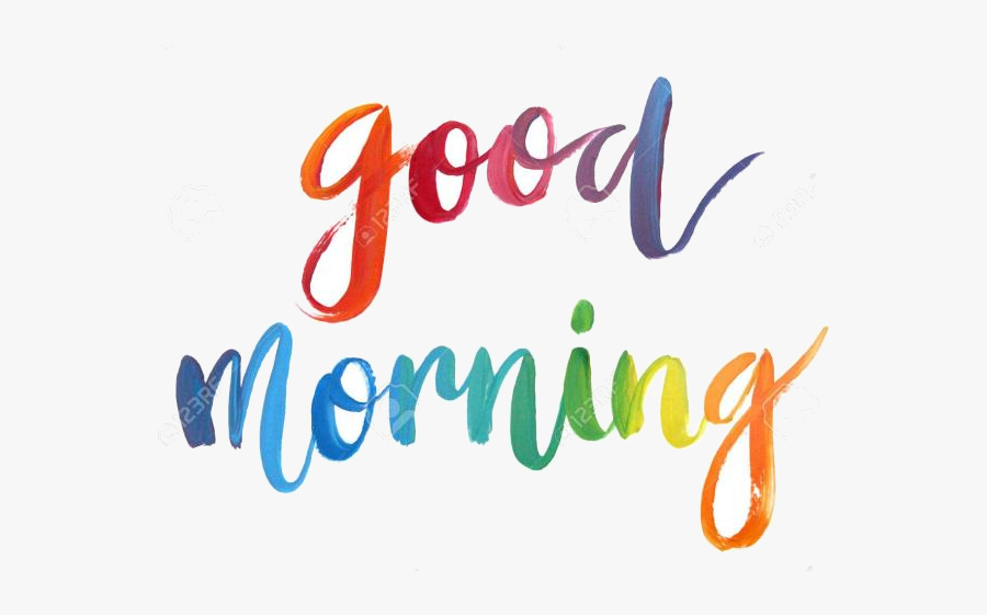 Good Morning Clipart X Transparent Png - Free Good Morning Font, Transparent Clipart