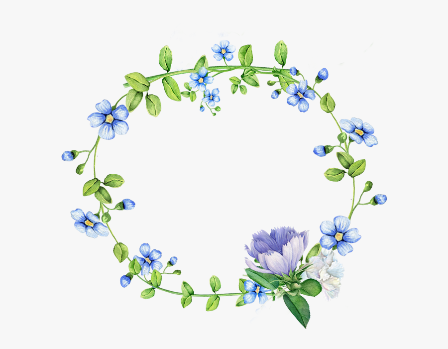 Blue,flower,forget Me Not,plant,clip Art,borage Glory - Flower Border Design Royal Blue, Transparent Clipart